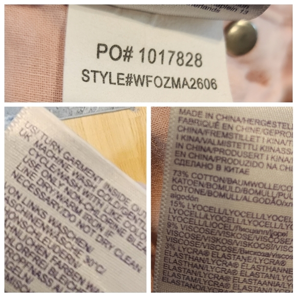 NYDJ Marilyn Straight Pink Cuffed Cropped Stretch Denim Pants Women's size 20W - Picture 16 of 16